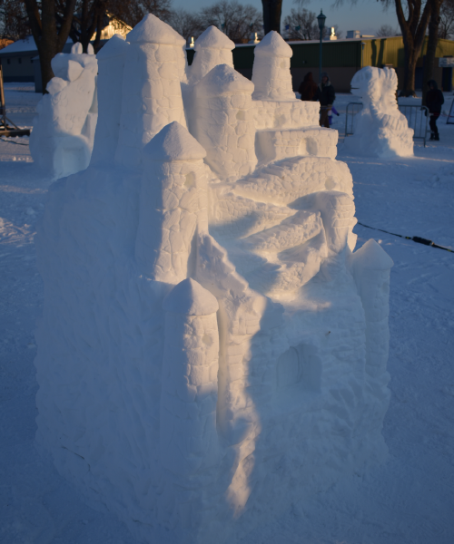 Snow Castles in the Snow